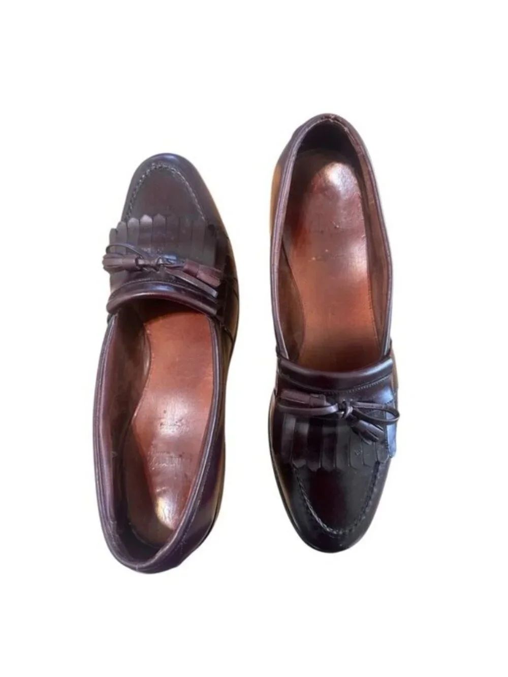Allen Edmonds Chelsea Loafers Mens 11.5 Brown Leather Tassel Old Money Office